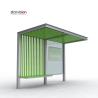 Buy cheap Slim Flat Roofing L4200mm Advertising Bus Shelter With Bench For Infrastructure from wholesalers