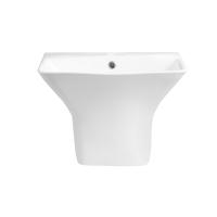 Buy cheap Luxury Fashion Design SWM9507-1 Bathroom Half Pedestal Sinks Soild Surface Wall product