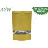 Buy cheap Plain Recyclable Kraft Paper Zipper Bags For Dried Flowers / Fruit Packing from wholesalers