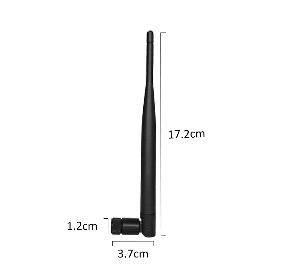 High Gain 915MHz SMA Male Whip Antenna for Long Range Communication in LPWAN Applications