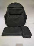 600D Nylon Backpack Diaper Bag / Travel Nappy Bag With USB Case Table And Charge
