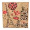 Buy cheap OEM Square Cork Placemats Printed Cork Trivets Heat Insulation from wholesalers