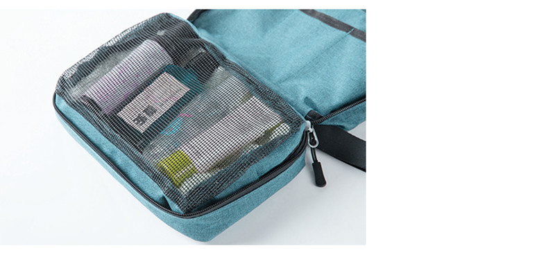 Custom Large Capacity Plain Polyester Private Label Makeup Bag