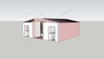 40ft Custom Single Side Expansion Twin Cabin Container House Green Building