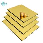 2440mm Length Sandwich Mirror Aluminum Composite Panel Weather Resistant PVDF