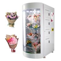 Buy cheap 360 Rotation Segregation Flowers Bouquet Vending Machine With Transparent Shelf product
