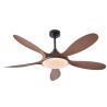 Buy cheap Led Ceiling Fan 5 ABS Blades Silent Motor LED Lighting Smart Ceiling Fan With Remote from wholesalers