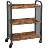 Buy cheap Serving Cart On Wheels, Narrow Kitchen Trolley, Industrial Design Rolling Cart, Small Rolling Cart, LRC66BX from wholesalers