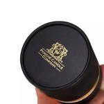 Custom Black Round Candle Tube Packaging Bronzing Cardboard Box for Candle