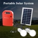 Portable 3W Solar Lighting Kit Solar Energy Light Bulb Emergency Rechargeable