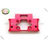 Buy cheap aluminium 6082 parts for cnc machining center with purplish red anodization from wholesalers