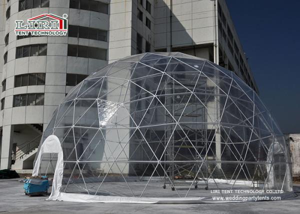 Buy cheap 7m Side Height Geodesic Dome Tents With Transparent Pvc for Asian Carnival from wholesalers