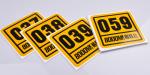 Printing indoor outdoor advertising decal sticker UV resistant PVC material