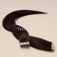Buy cheap Chocolate Pre Bonded Human Hair Extensions / Simplicity Tape In Hair Extensions product