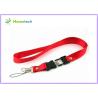 Buy cheap White Customize Lanyard USB Flash Drives High Capacity File Transfer from wholesalers