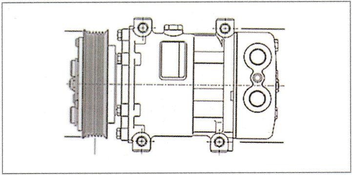 ALA22336 SANDEN A/C COMPRESSOR SANDEN 4080/4377 A/C COMPRESSOR T1 A/C COMPRESSOR