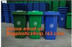 Plastic Wheeled Trash Can Outdoor urban facilities color coded waste bin,