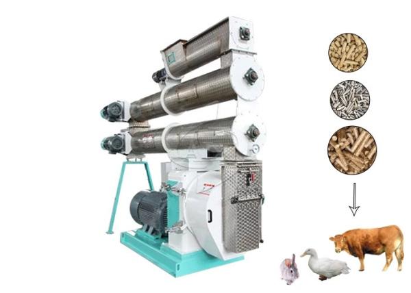 Buy cheap 2-5t/H Animal Feed Pellet Machine Compact Structure For Chicken Farm from wholesalers