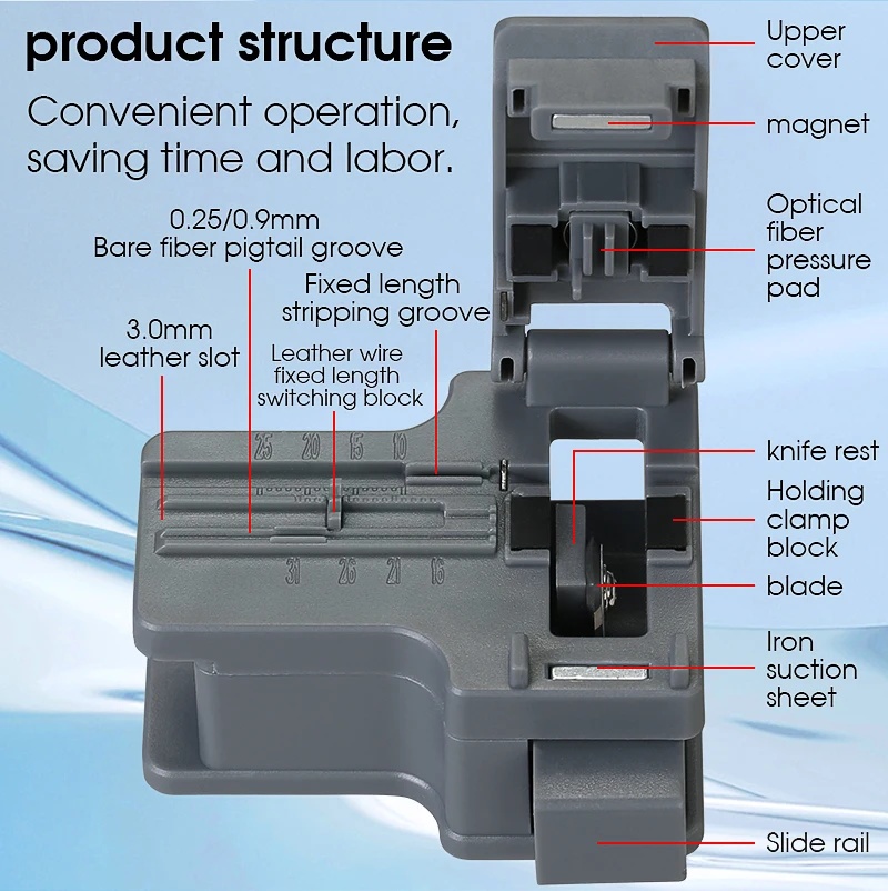 High Precision Mini AUA-X01 Fiber Optic Cutter Made in for Cold Splicing Applications