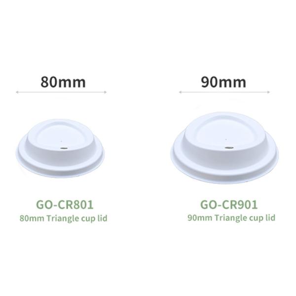 Sugarcane Bagasse Cup Cover Swivel Take Away Disposable Paper Custom Cup Lid