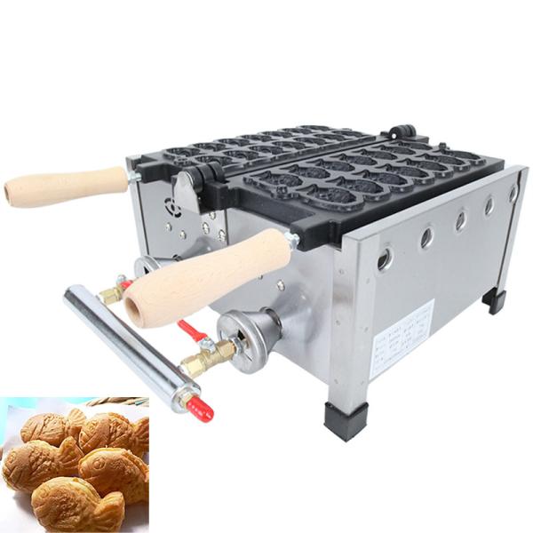 Taiyaki Gas Type Mini Fish Waffle Maker at 410x360x210mm for Japanese Taiyaki