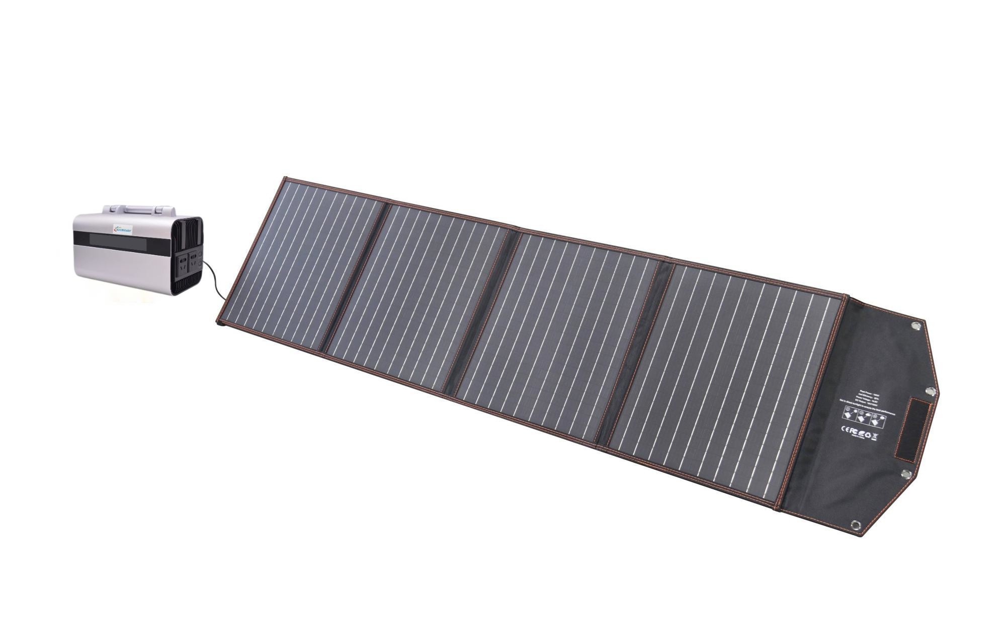 Lightweight Foldable Portable Solar Panel 100w CE Certificated