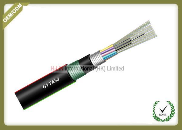 Underground Armored Outdoor Direct Buried Fiber Optic Cable GYTA53 reach to