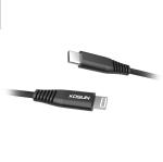 Round PVC 480Mbps 9V2A USB C To Lightning Cable 30AWG