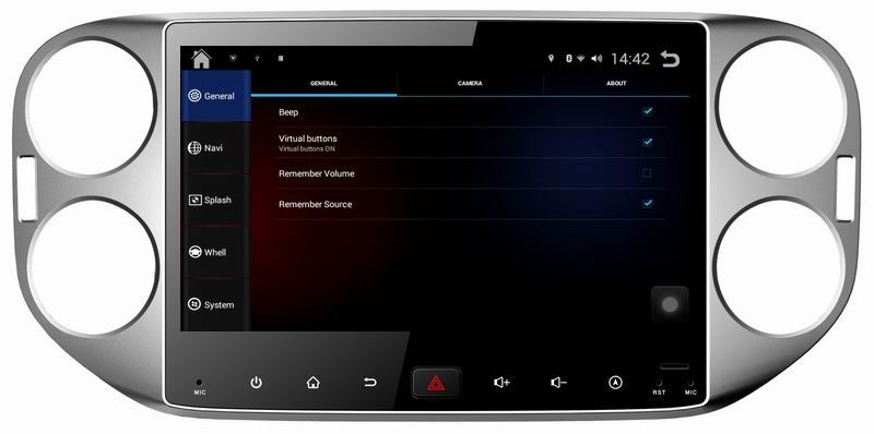 Ouchuangbo car big screen android 4.4 head unit dvd for Volkswagen Tiguan 2015 with gps navi stereo 3g wifi