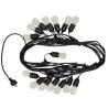 Buy cheap Durable 48 ft outdoor flexible led Light string Hanging E27 E26 Sockets waterproof belt clip Patio Lights from wholesalers