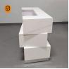 Buy cheap Modern Artificial Stone Salon Reception Counter Light Up Reception Desk from wholesalers