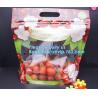 Buy cheap Zip lockk Clear Stand Up Fruit Pouch Packaging Bags, Vented Produce Bags with zipper, retail vegetable fruit from wholesalers