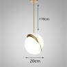 Buy cheap Modern Pendant light Simple Acrylic Ball Bedside Hanging light Round Ball Global Pendant Lamp(WH-GP-38) from wholesalers