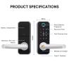 Buy cheap Zinc Alloy Smart Front Door Lock Bluetooth Digital Keypad Door Lock 35mm - 55mm from wholesalers