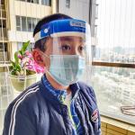 Safety Face Shield Baffle Block Anti Droplet Dust Proof Protect Full Face