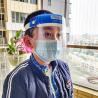 Buy cheap Safety Face Shield Baffle Block Anti Droplet Dust Proof Protect Full Face Covering from wholesalers