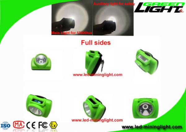 Super Bright Rechargeable LED Headlamp 6.8Ah 13000 Lux Safety For Mining
