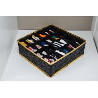 Buy cheap Black Foldable Drawer Organizer , 24 Cells Collapsible Drawer Dividers product