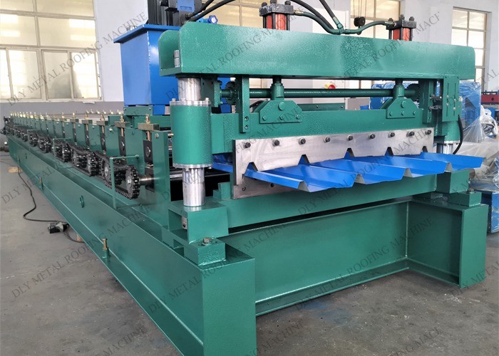 1250mm Ppgi Sheet Metal Roll Forming Machine With Hydraulic Cutting