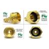 Buy cheap 3/4''NH Garden Hose Swivel , Brass Garden Hose Fittings For RV from wholesalers