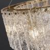 Buy cheap Luxury living room chandeliers blue glass hanging lamp rectangle chandelier kitchen lights hanging(WH-CY-194) from wholesalers