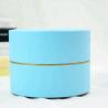 Buy cheap Blue / Pink / Red Leather Jewelry Box With Custom Logo Empty Round Shape from wholesalers