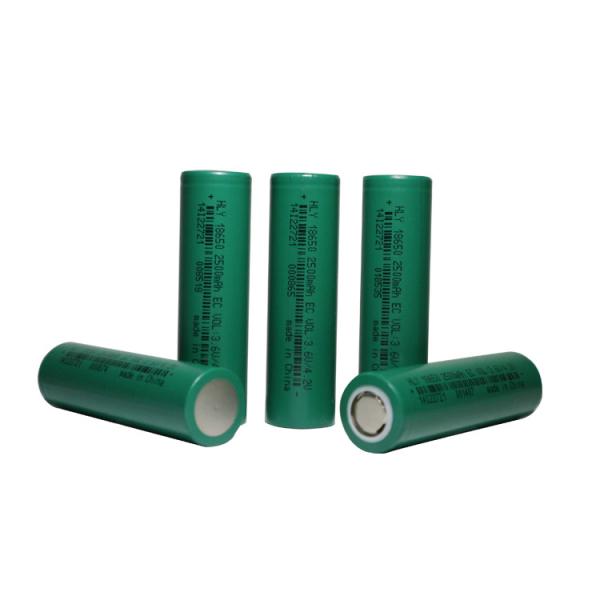 Buy cheap Large Capacity Cylindrical 2500mah 18650 Battery Cell 800 Times For EV from wholesalers