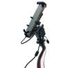 Buy cheap 7.12" 9cm Motorbike Phone Mount , 0.2kgs Mobile Phone Handlebar Mount from wholesalers