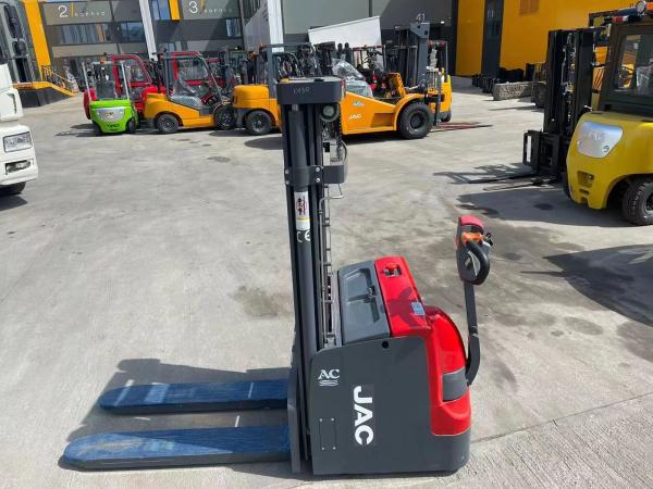 Buy cheap Heavy Duty Electric Pedestrian Stacker Double Pallet Rider 2 Ton from wholesalers