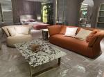 Polyester Fabric Leather Living Room Sofas Multi Functional Three Person Leather