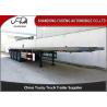 Buy cheap 70 Ton 4 Axles 40ft 45ft Flatbed Container Delivery Semi Truck Trailer , Transportation Trailer from wholesalers