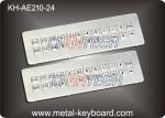 IP65 Waterproof Mountable Stainless Steel Industrial Keyboard with 24 Keys