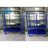 Buy cheap Metal Collapsible Trolleys With Wheels , Two Front Door Logistics Vertical Trolley from wholesalers