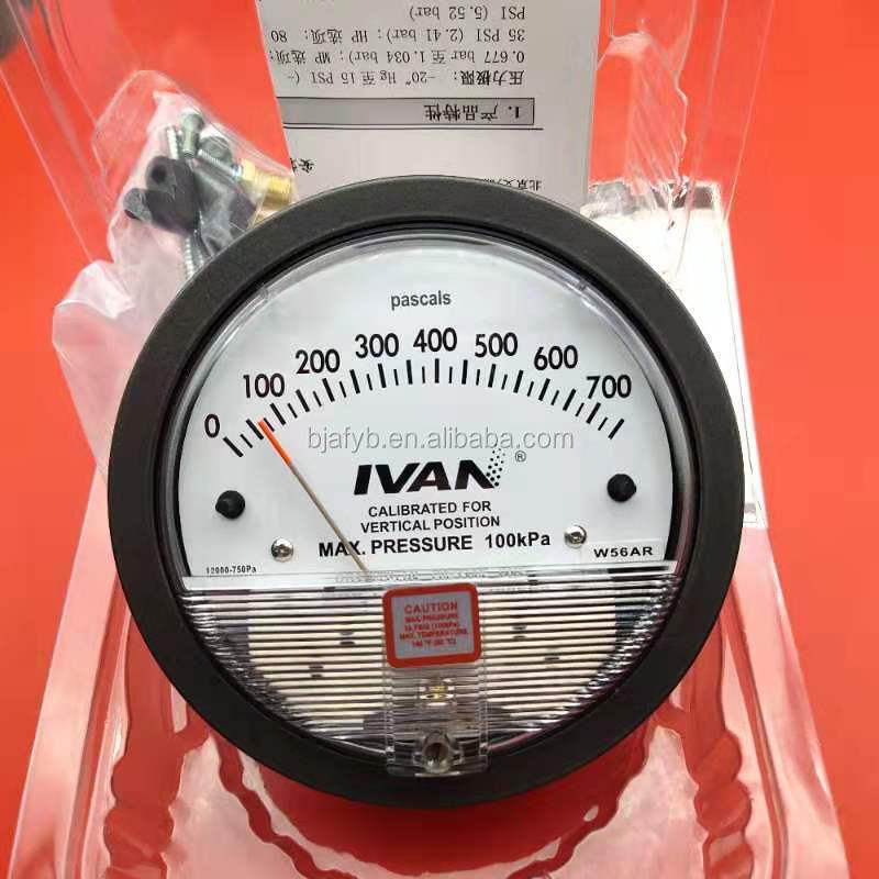 ABS Engineering Plastic Air Sensor Differential Pressure Gauge with ROHS Certification